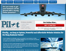 Tablet Screenshot of pilotwebsolutions.com
